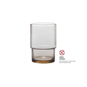 HS Stackable Tumbler Glass - Amber