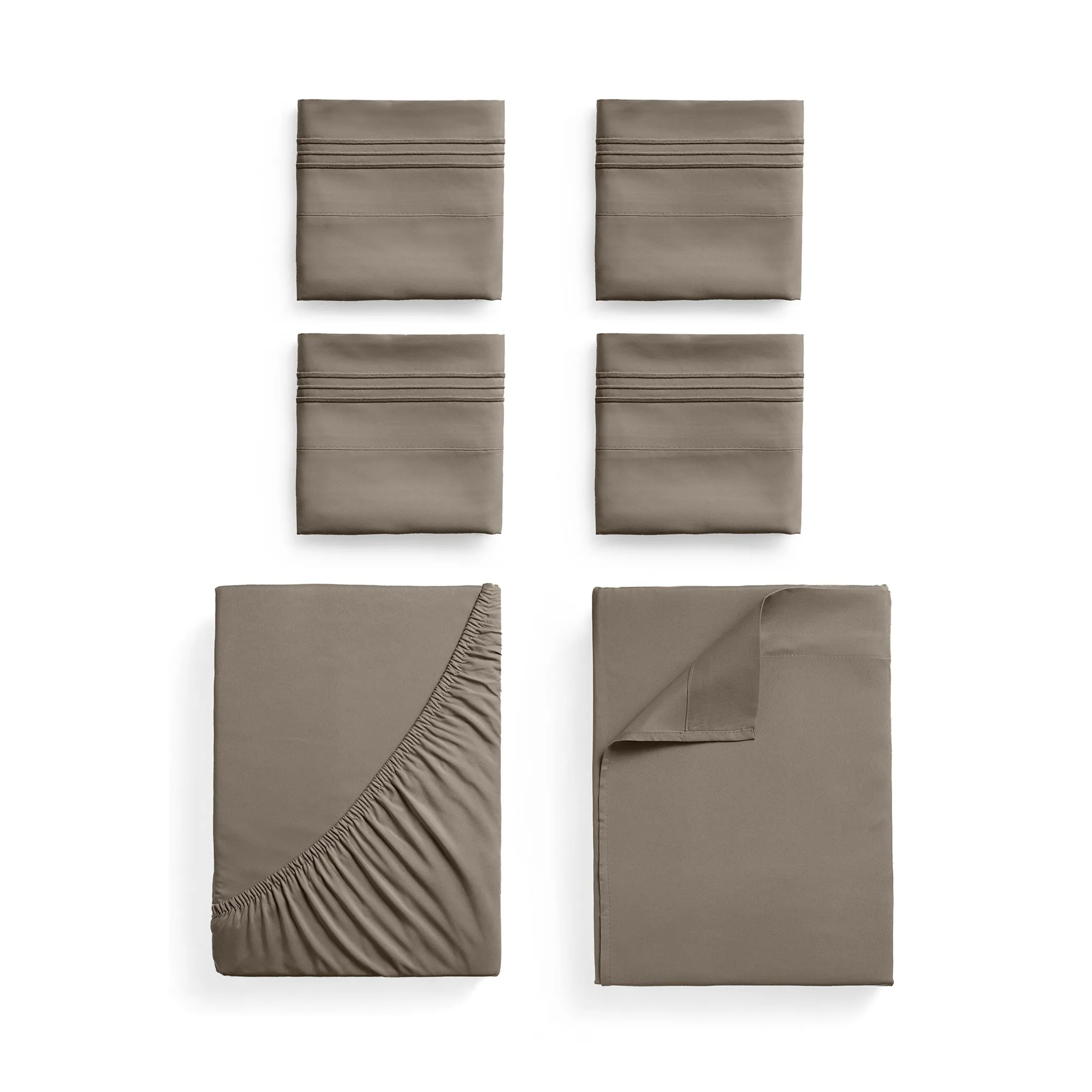 Iconic 6-Piece Microfiber Sheet Set (Dark Colors)