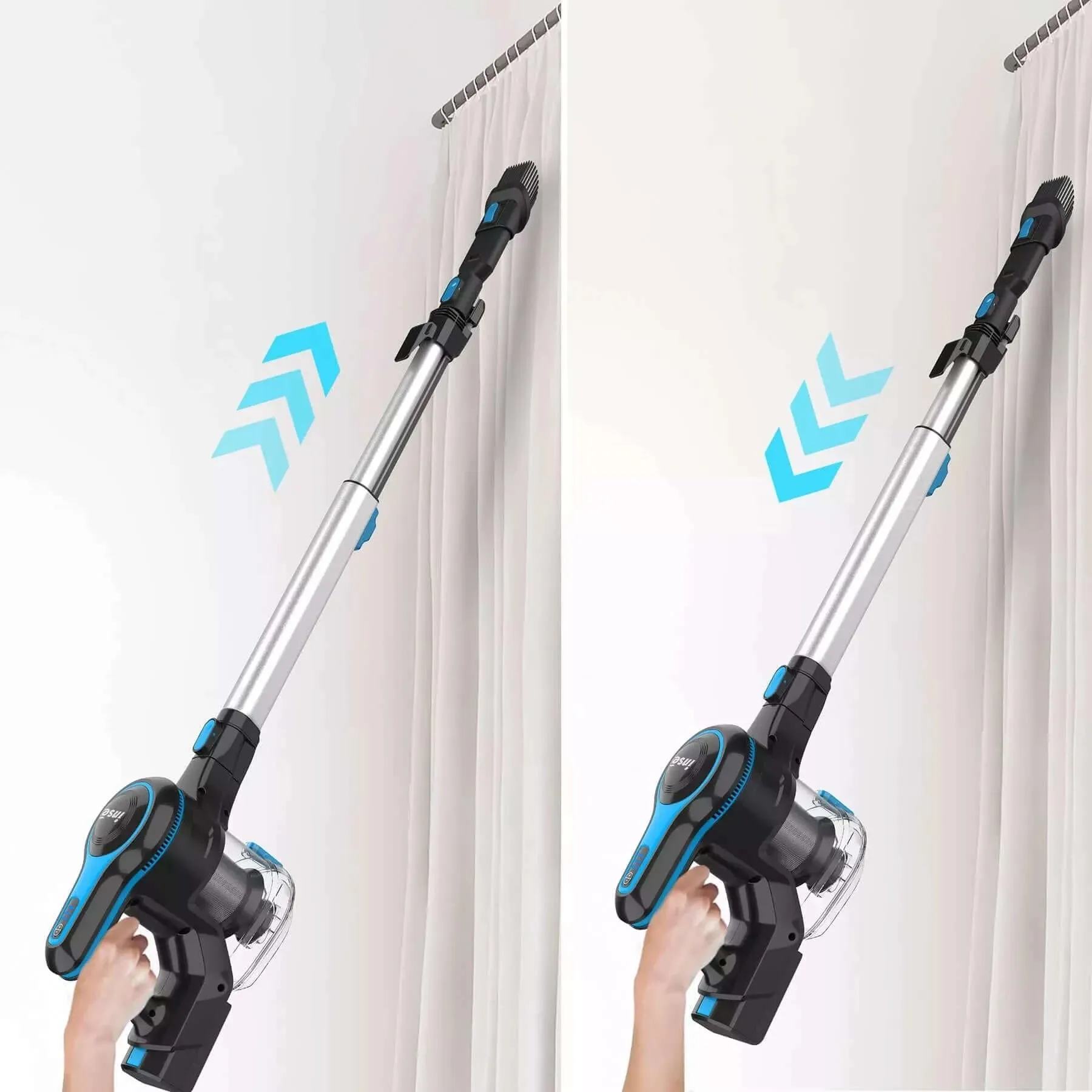 INSE N5T Cordless Vacuum 145w 12kpa Suction Power 6 in 1 Stick Vacuum