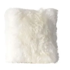 Ivory Sheepskin Accent Pillow