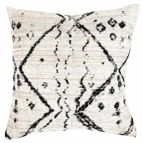 Ivory/Black Tribal  Throw Pillow Cover 20x20