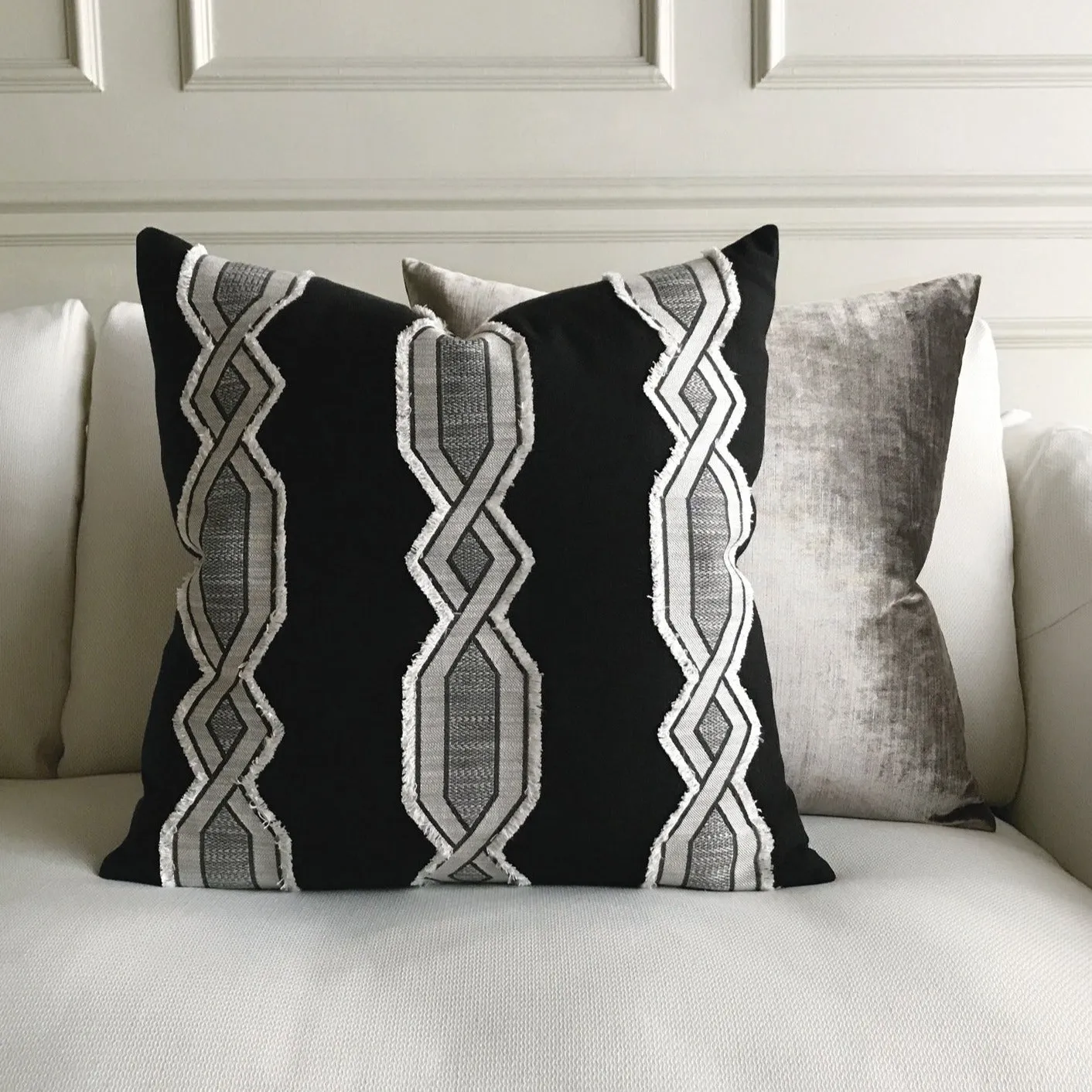 Jana Onyx Decorative Pillow Cover 22x22