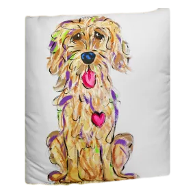 Labradoodle Decorative Pillow