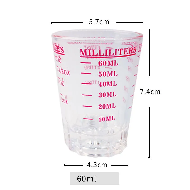 Lead-free Italian Glass Graduated Measuring Cup