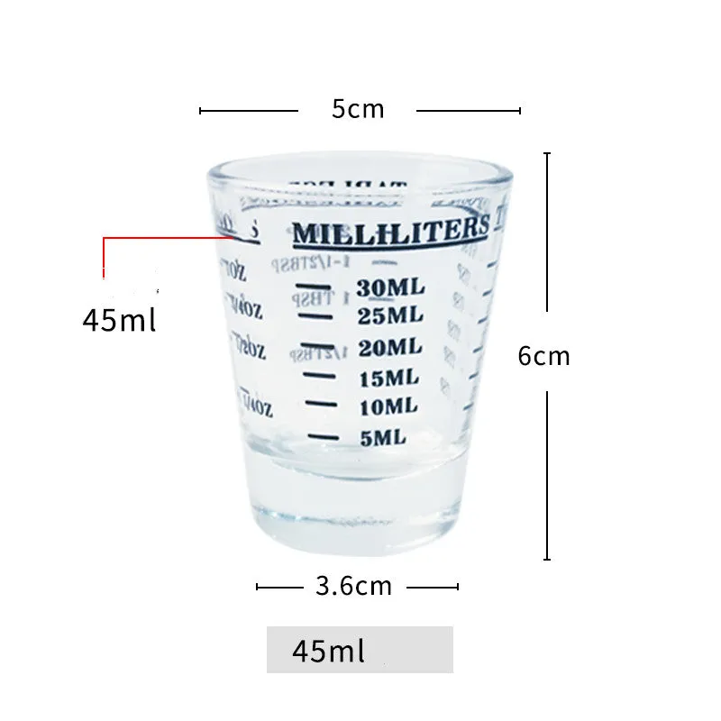 Lead-free Italian Glass Graduated Measuring Cup