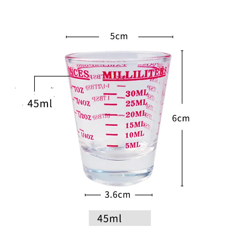 Lead-free Italian Glass Graduated Measuring Cup