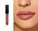 LED Light Up Liquid Lipstick with Mirror, Matte Nude Pink Color Lip stick, All Day Stay