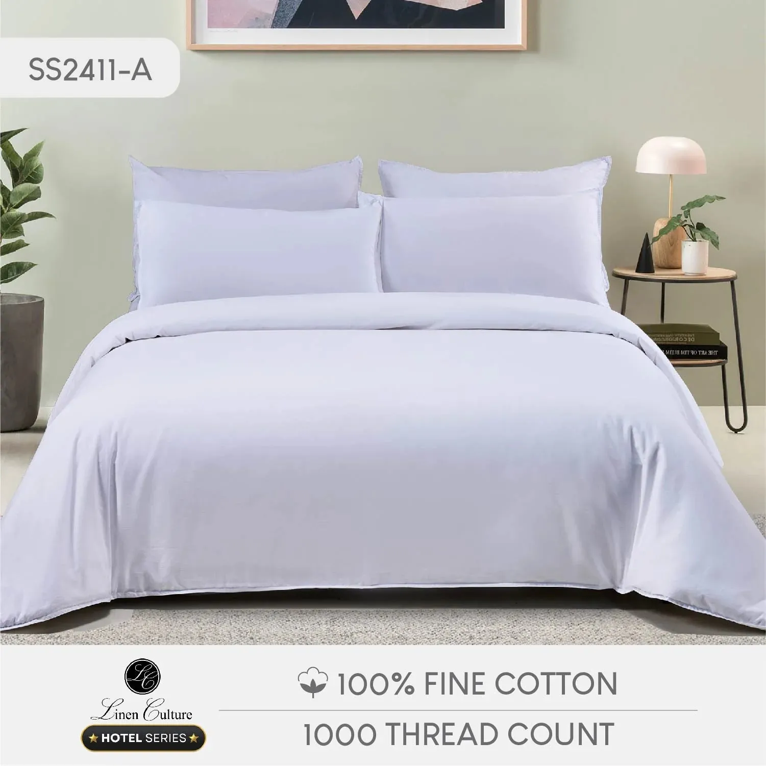 Linen Culture Hotel Series Fine Cotton - Pure White