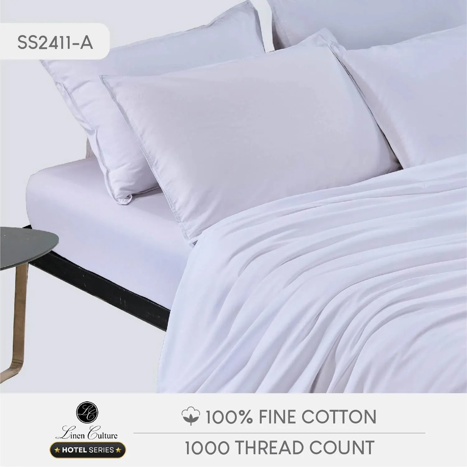 Linen Culture Hotel Series Fine Cotton - Pure White