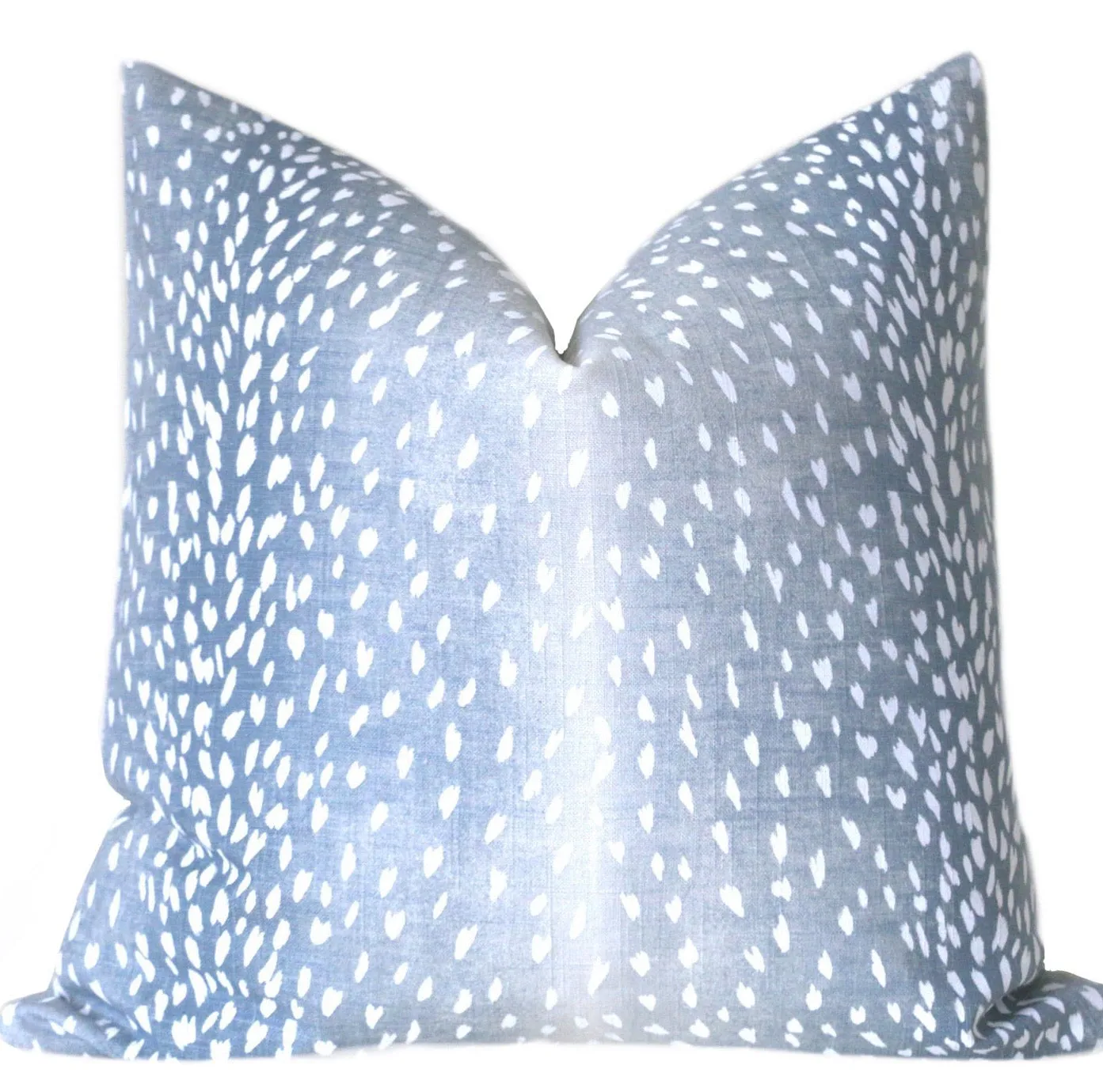 Linen Fawn Pillow Cover / Available in 10 sizes, Pom pom Trim Option