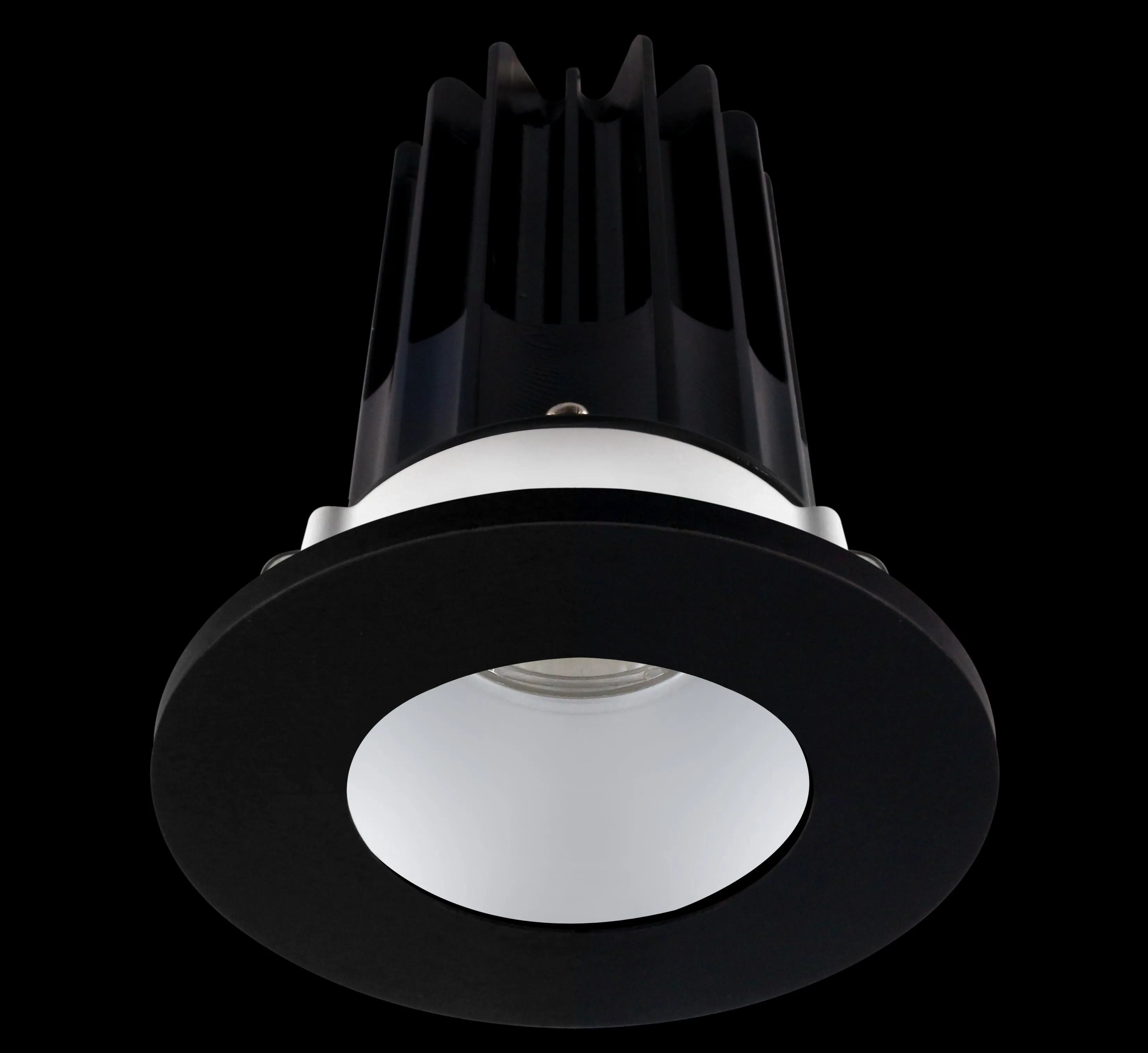 Lotus LED-2-S15W-5CCT-2RRAK-2RTBK-24D 2 Inch Round Recessed LED 15 Watt Designer Series - 5CCT Selectable - 1000 Lumen - 24 Degree Beam Spread - Alzak Reflector - Black Trim