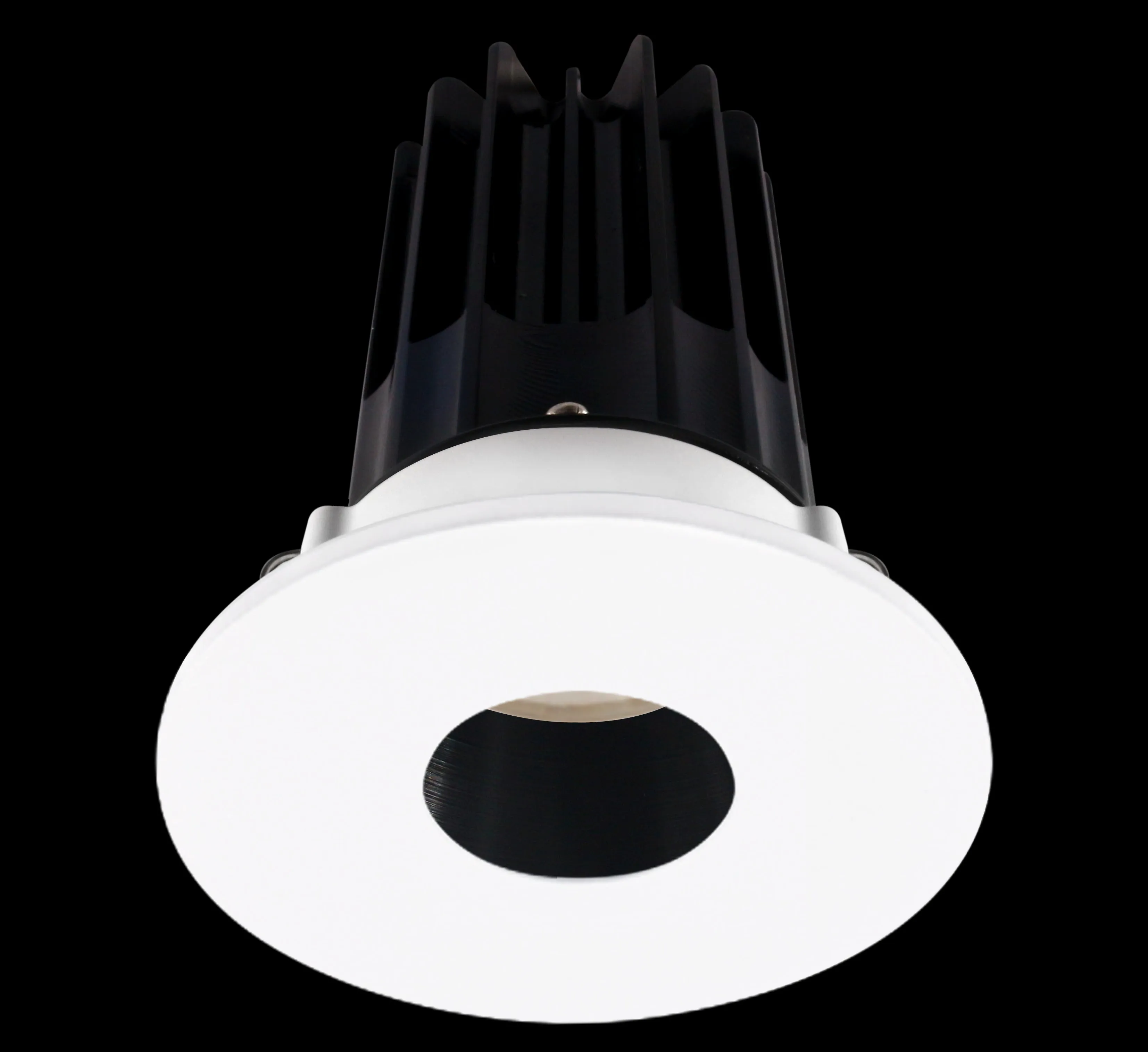 Lotus LED-2-S15W-5CCT-2RRBK-2RPH-24D 2 Inch Round Recessed LED 15 Watt Designer Series - 5CCT Selectable - 1000 Lumen - 24 Degree Beam Spread - Black Reflector - Pinhole Trim