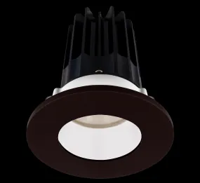 Lotus LED-2-S15W-5CCT-2RRWH-2RTBZ-24D 2 Inch Round Recessed LED 15 Watt Designer Series - 5CCT Selectable - 1000 Lumen - 24 Degree Beam Spread - White Reflector - Bronze Trim