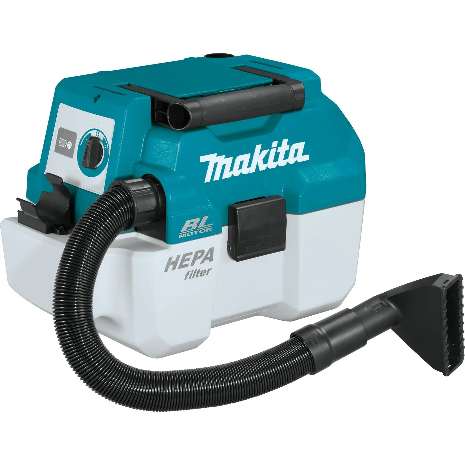 Makita (XCV11Z) 18V LXT® Brushless 2 Gallon HEPA Filter Portable Wet/Dry Dust Extractor/Vacuum (Tool Only)