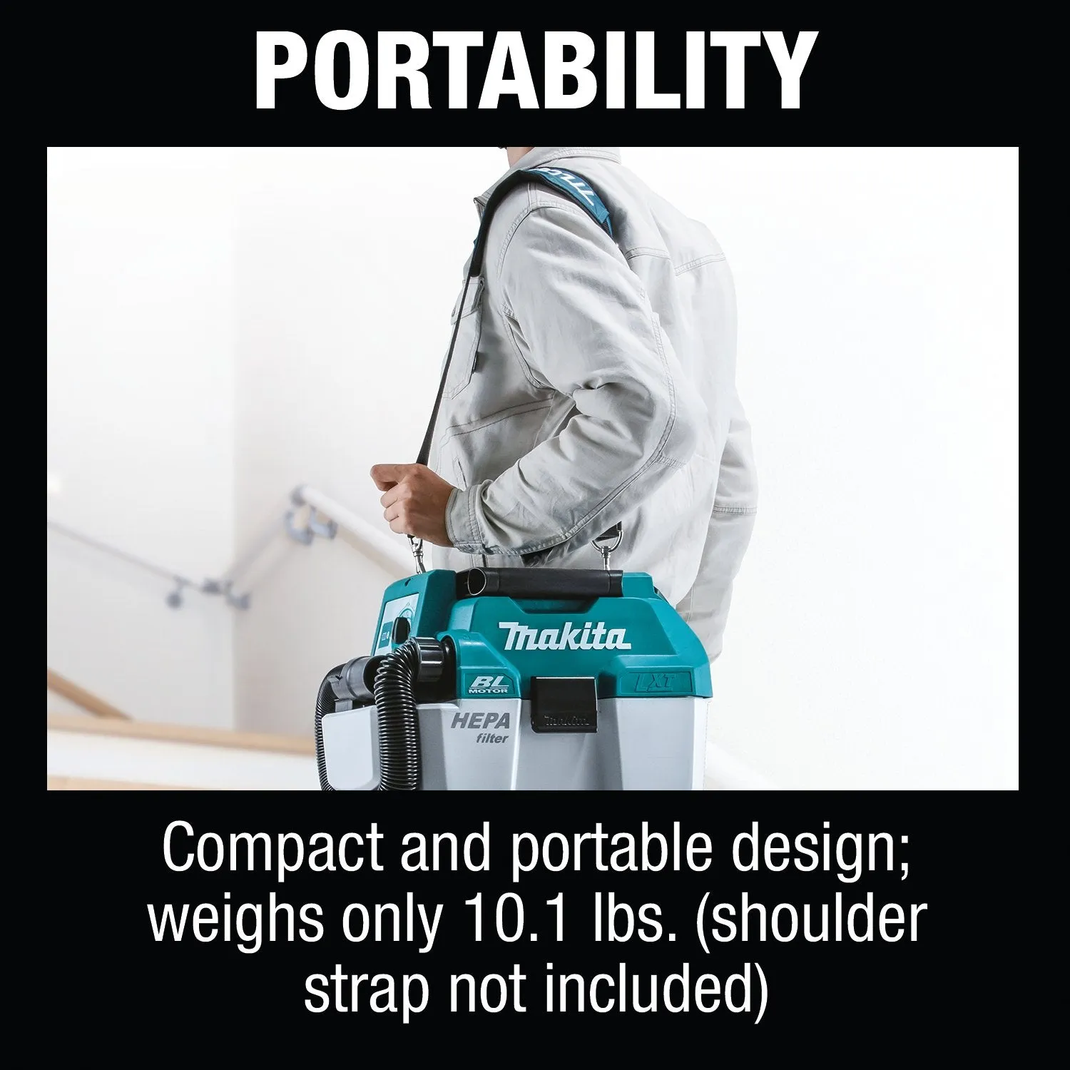 Makita (XCV11Z) 18V LXT® Brushless 2 Gallon HEPA Filter Portable Wet/Dry Dust Extractor/Vacuum (Tool Only)