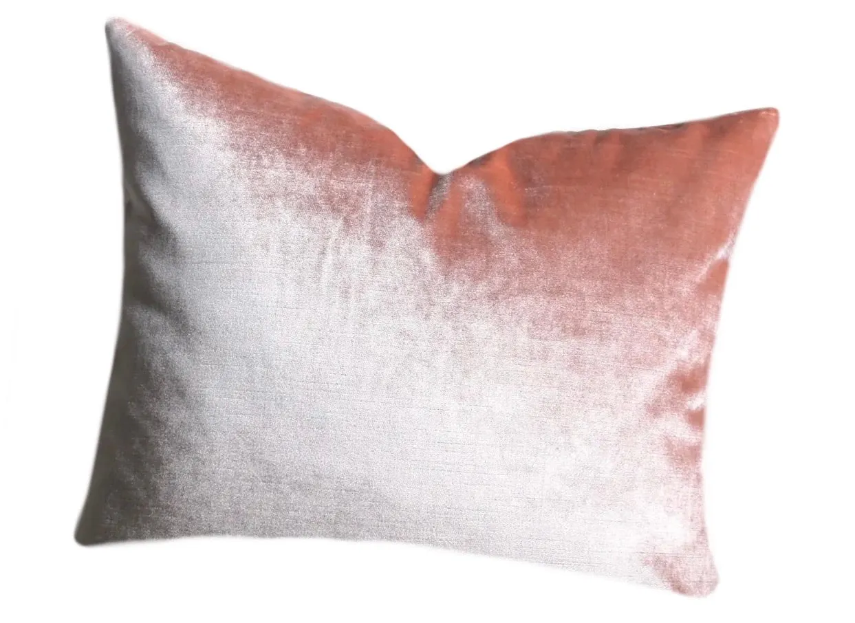 Mare: A Blush Velvet Pillow Cover