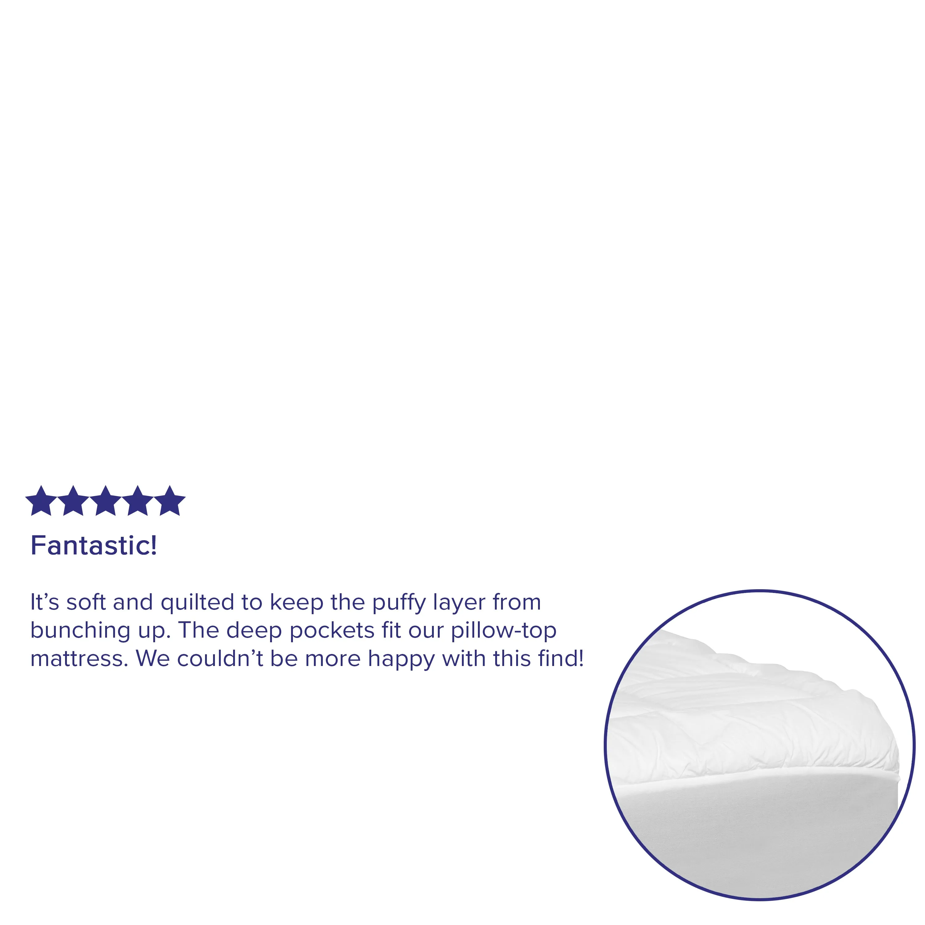 Mattress Pad - White - Twin RF-REM-09-T-GG