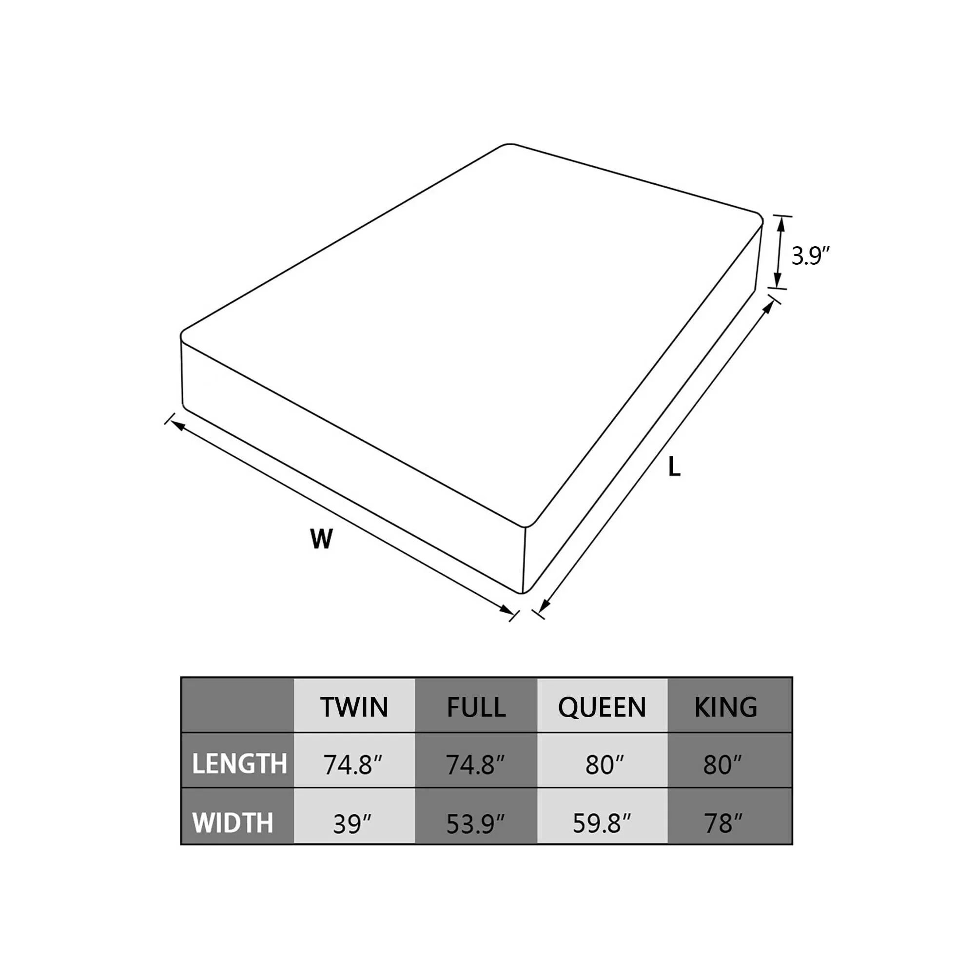 Mattress Topper King Down Bed Topper Quilted Fitted