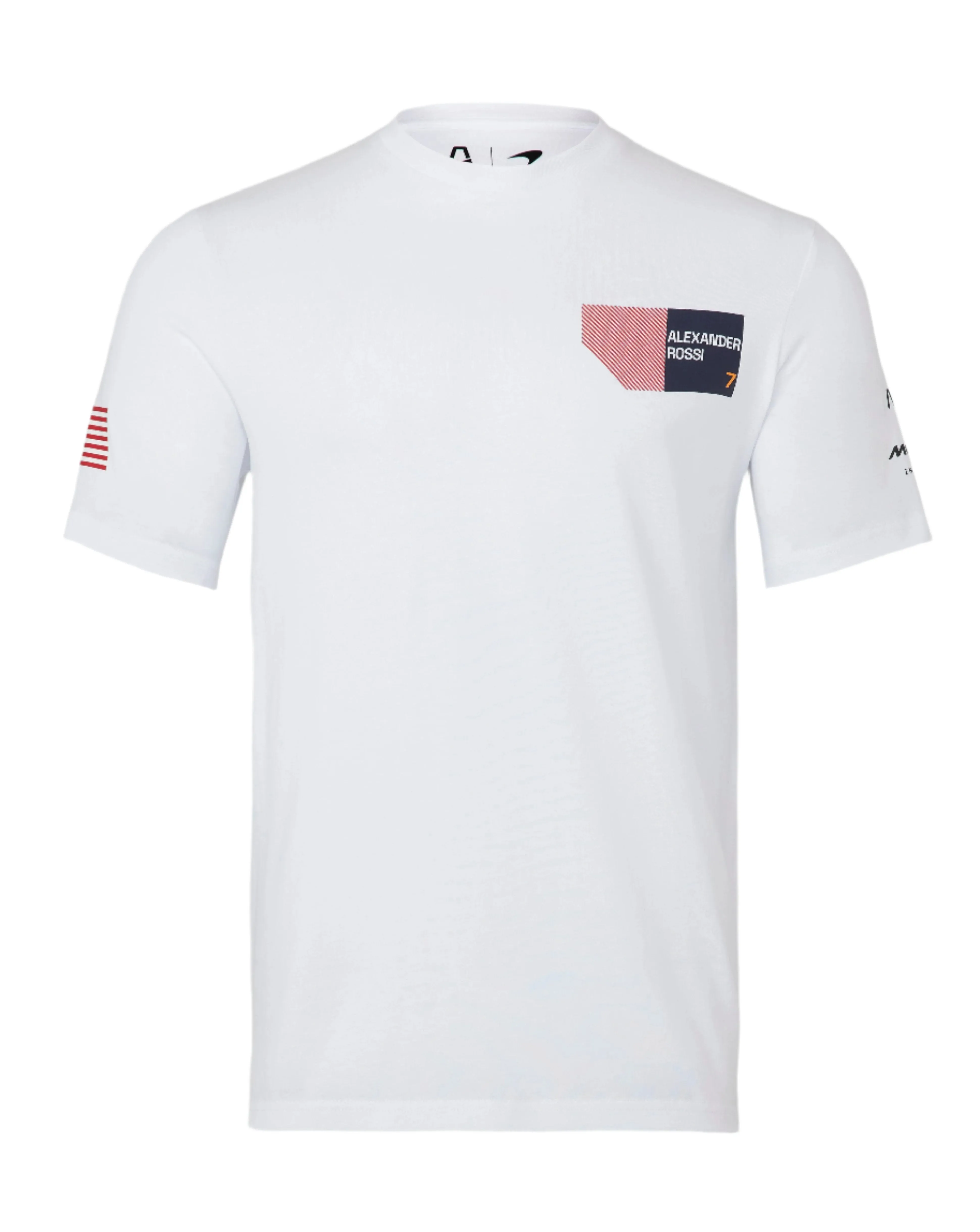 McLaren Indy Car Men's Alexander Rossi #7 T-Shirt - White