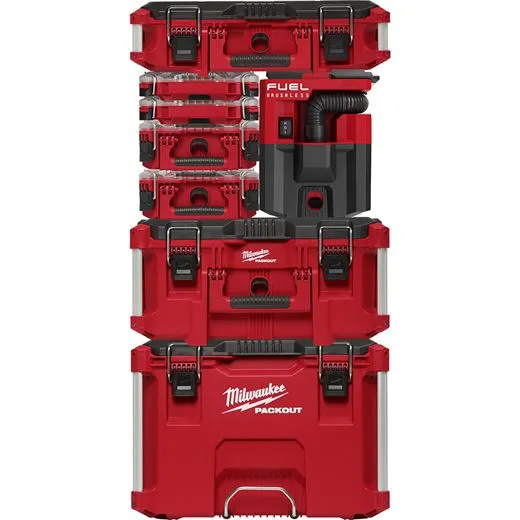 Milwaukee 0970-20 M18 Fuel Packout 2.5 Gallon Wet/Dry Vacuum (Tool Only)