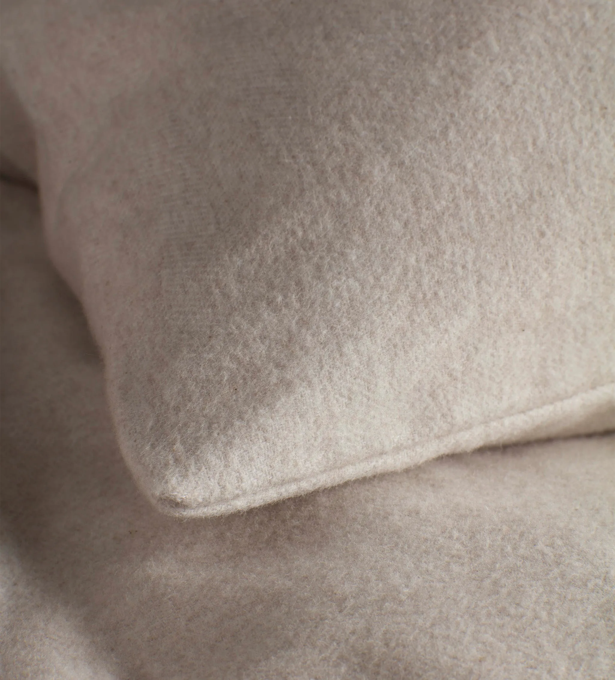 Natural Henry Brushed 100% Cotton Fitted Sheet