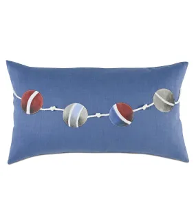 Nautical Buoy Knots Outdoor Throw Pillow Cover 15x26