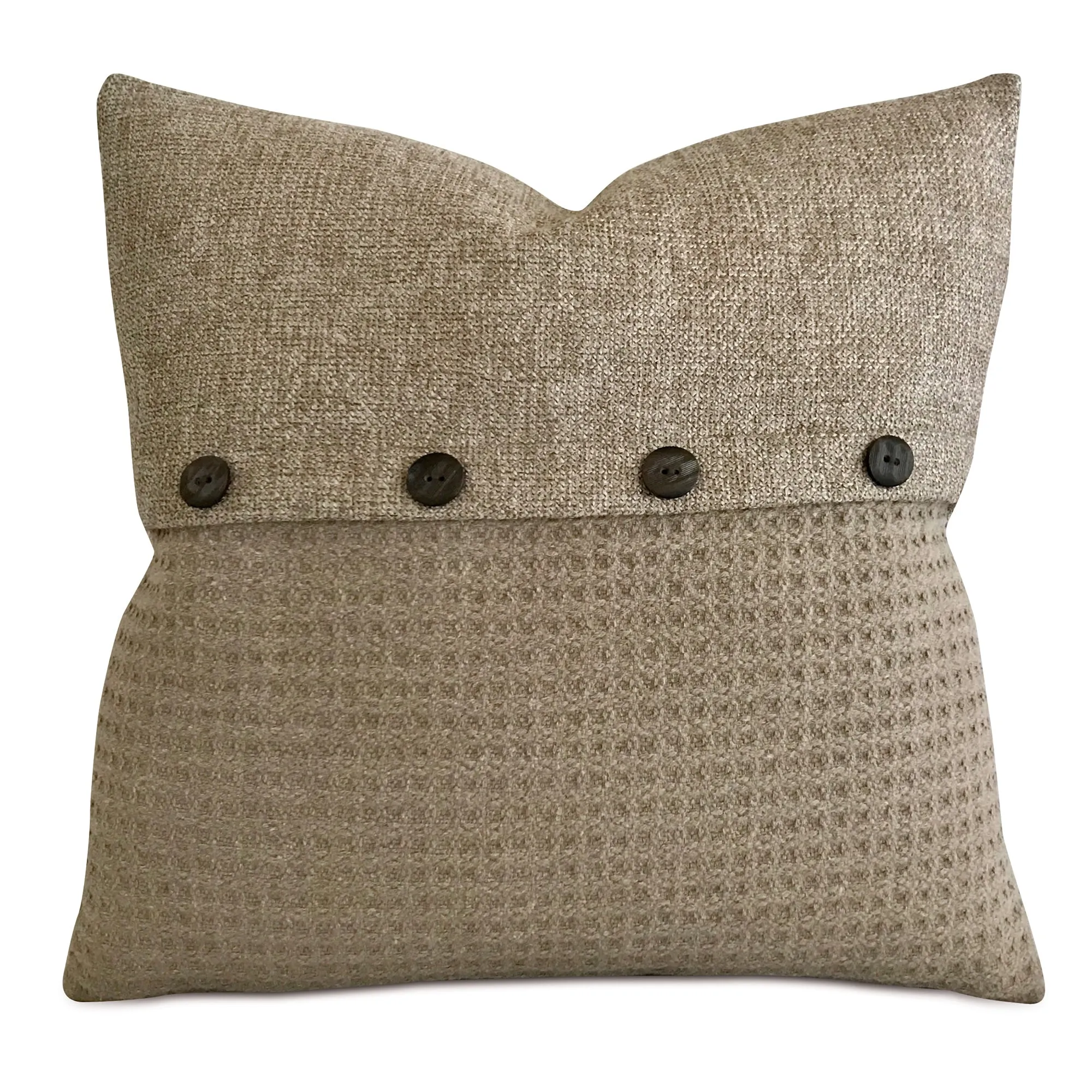 Neutral Textured Decorative Envelope Pillow Cover 22x22