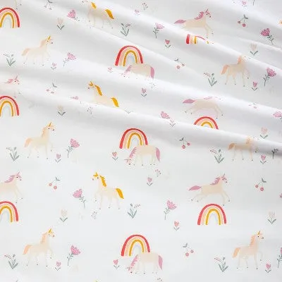 New - Queen Unicorn Cotton Sheet Set - Pillowfort