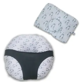 Penguin Feeding and Head Shaping Pillow- Combo Set