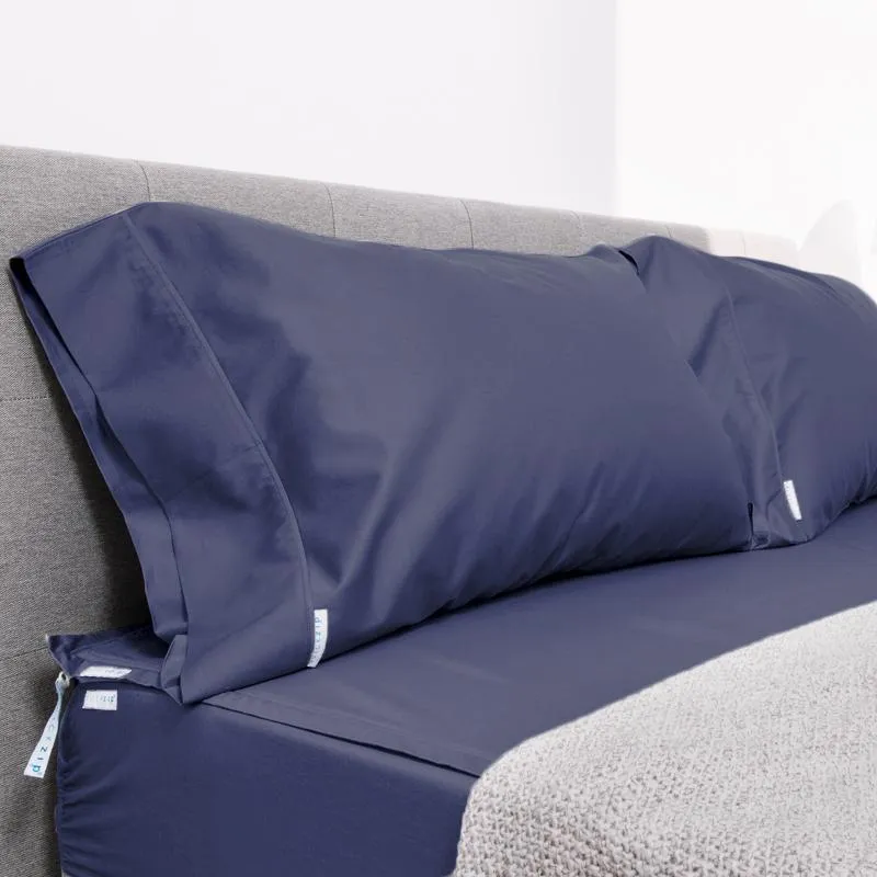 Percale Fitted Sheet (Base   Zip Sheet ) - Cal King