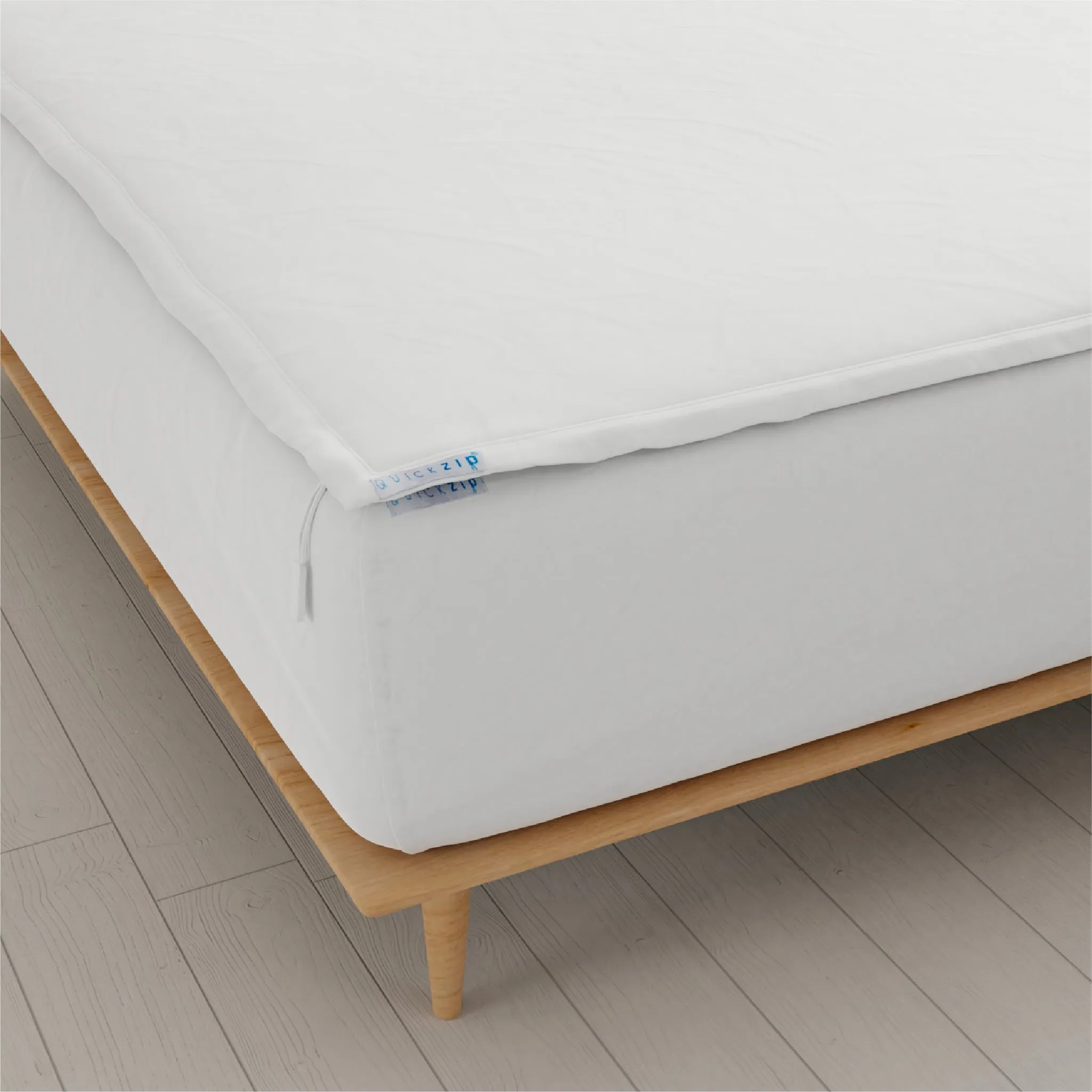 Percale Fitted Sheet (Base   Zip Sheet ) - Cal King