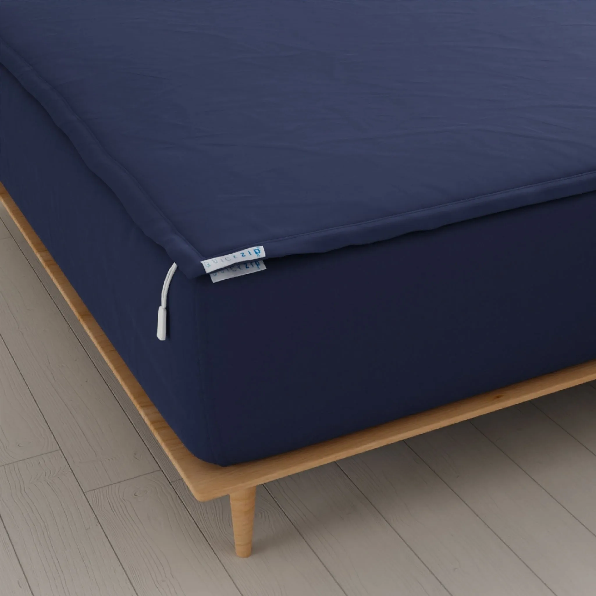 Percale Fitted Sheet (Base   Zip Sheet ) - Cal King