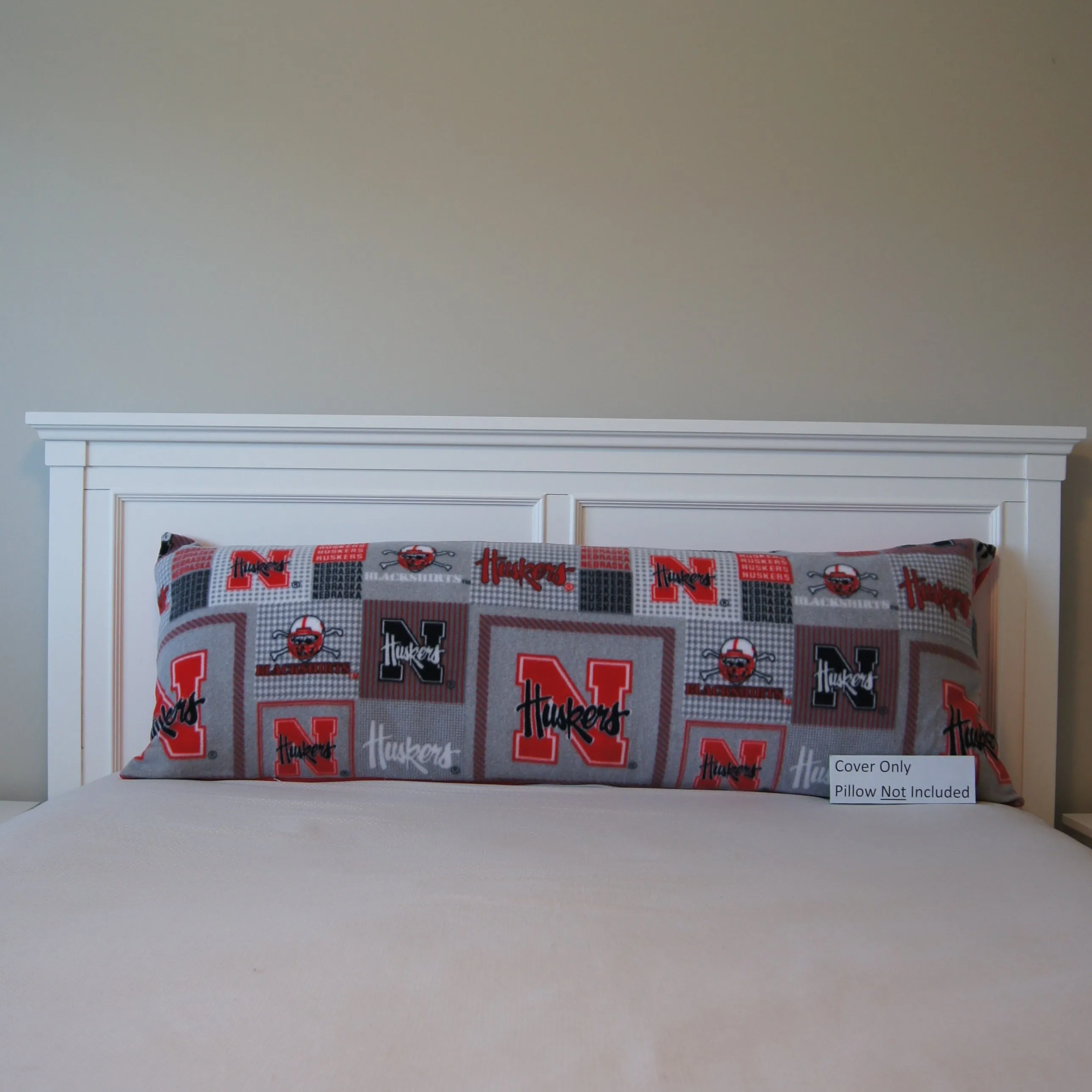 Pillows - Body Pillow Cover - College - NCAA - University of Nebraska-Lincoln-U of N - Cornhuskers