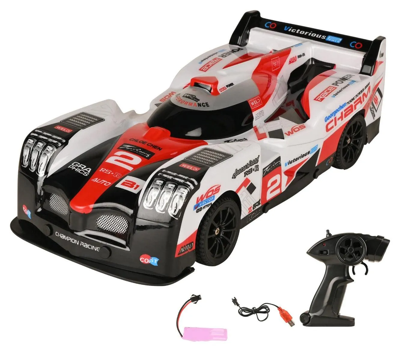 Playzu Auto Racing 1:14 Scale R/C Car - Red for Ages 6 