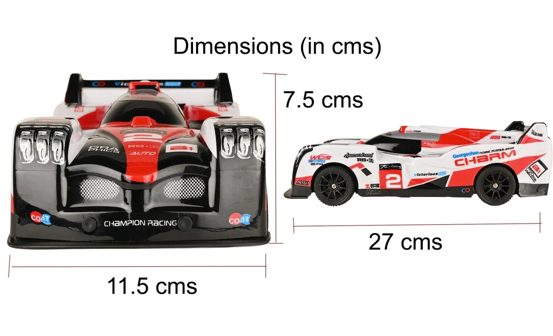 Playzu Auto Racing 1:14 Scale R/C Car - Red for Ages 6 