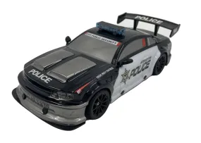 Playzu Auto Racing Police 1:14 Scale R/C Car - Black for Ages 6 