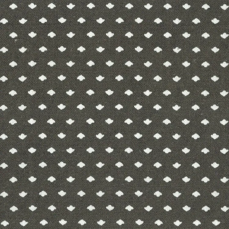 READY TO SHIP Designer Pillows Maresca Calico Dot in Charcoal