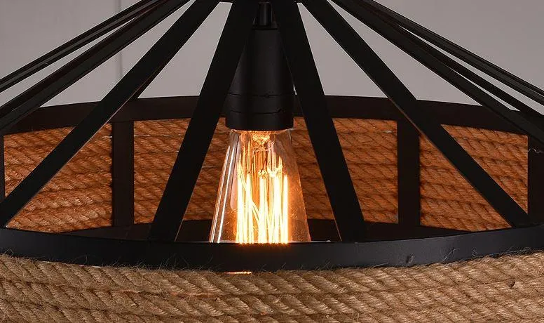 Retro American Design Yurt Round Pendant Light