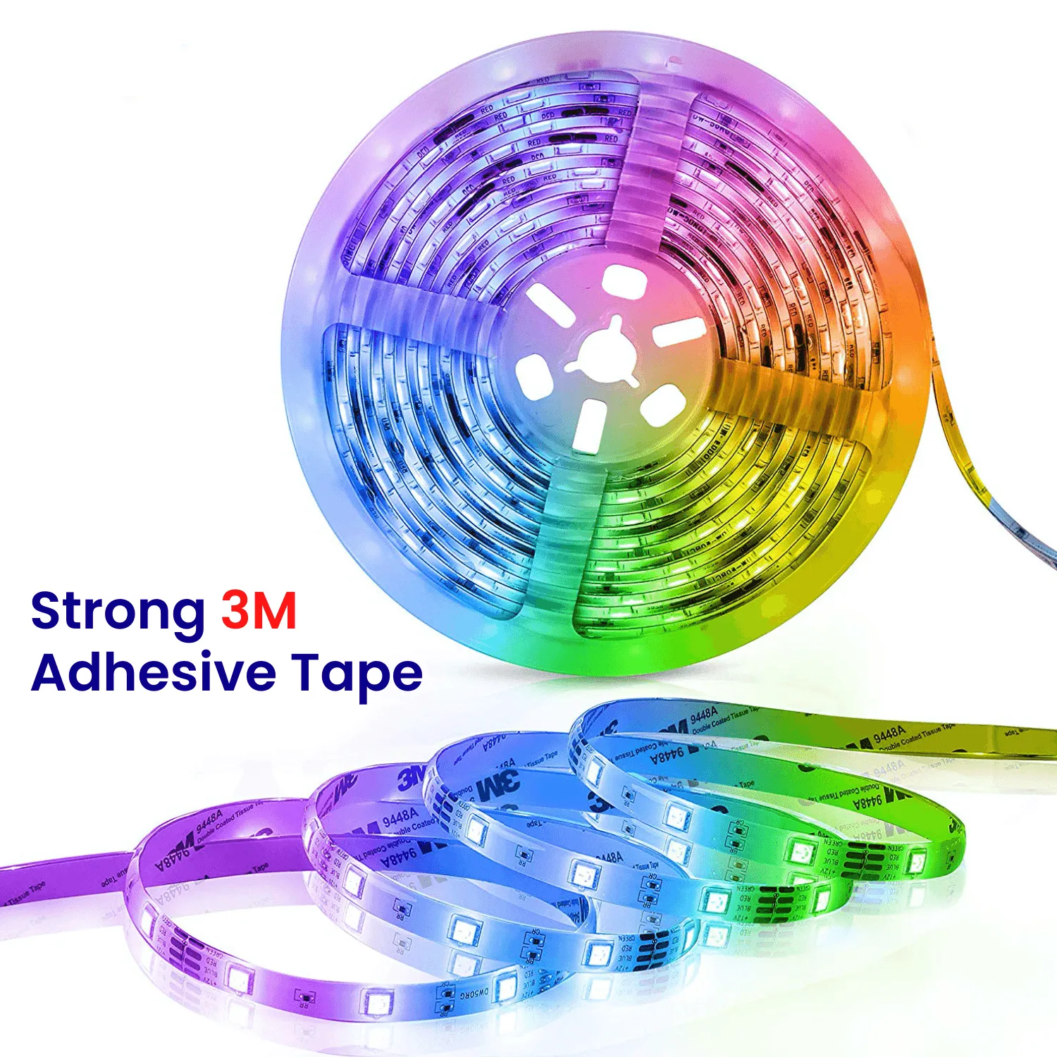 RGB LED Strip with Remote 24V 10 Metre One Length 5050 IP65 60LED/m Full Kit