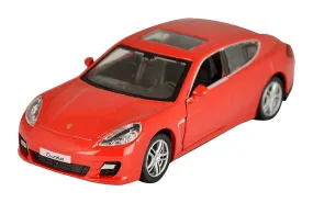 RMZ City Die Cast Porsche Panamera Turbo, Red/Black (5-inch)