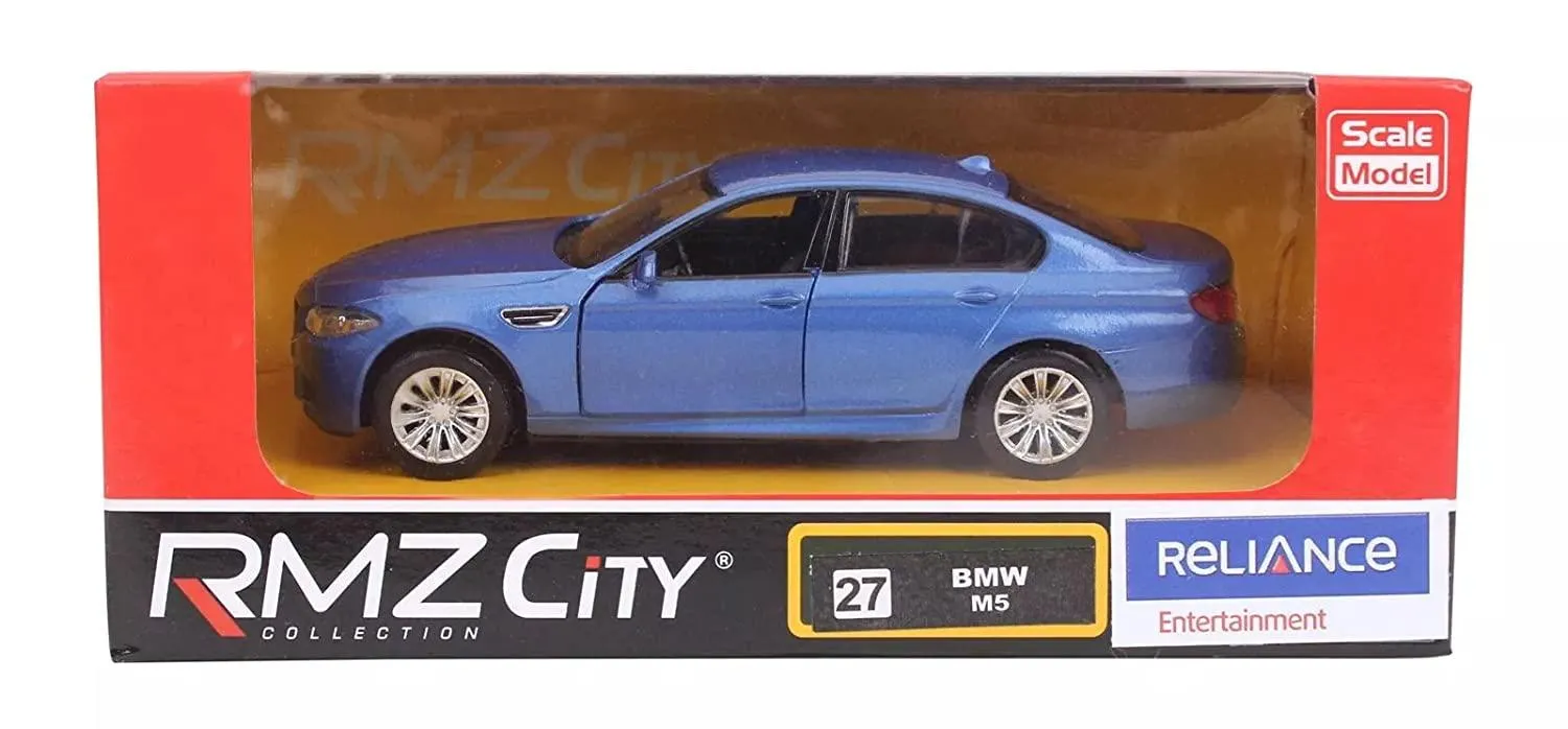 RMZ Die Cast Pull Back BMW M5 Car, Blue