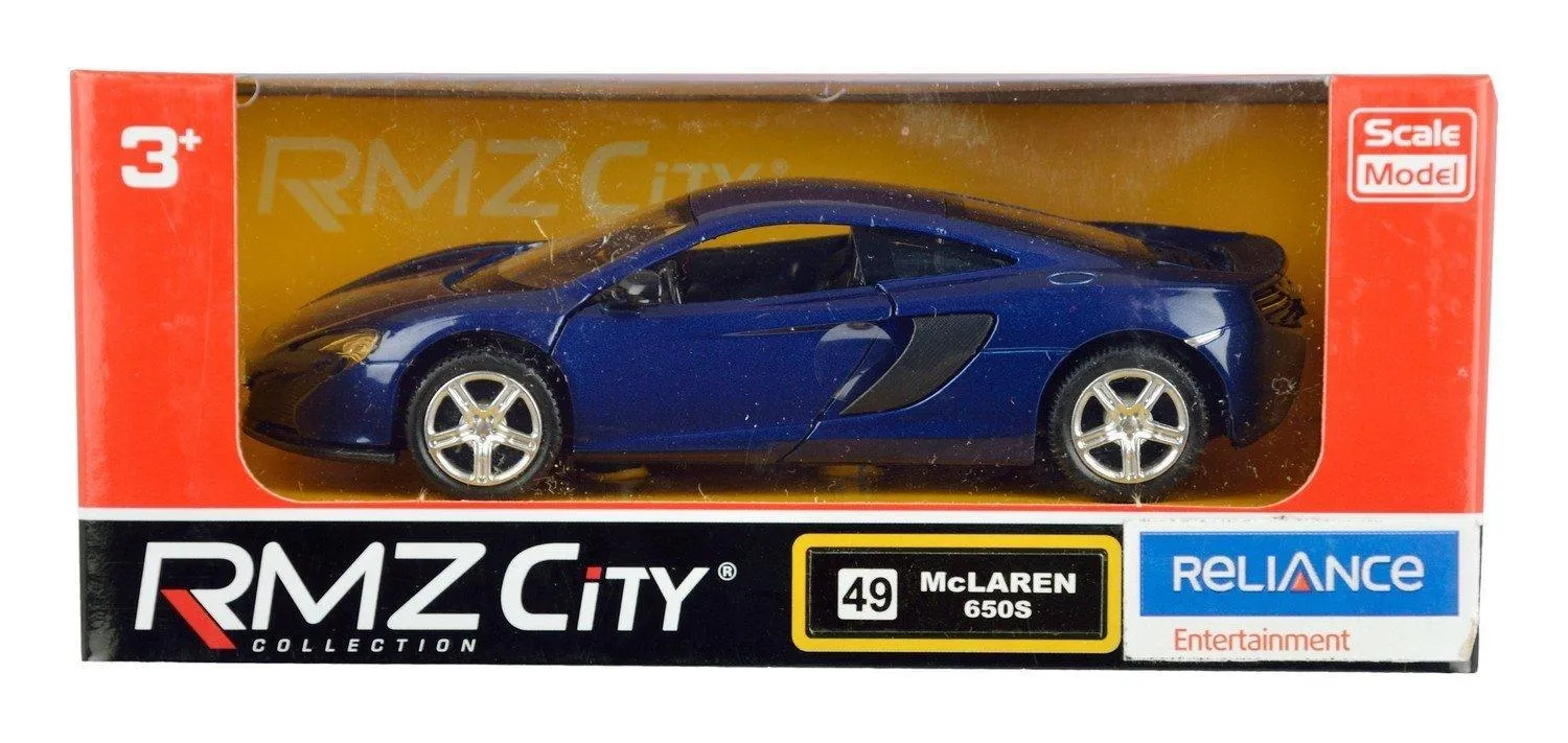 RMZ Die Cast Pull Back McLaren 650S, Blue