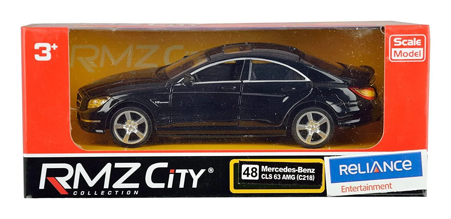 RMZ Die Cast Pull Back Mercedes Benz CLS 63 AMG, Black