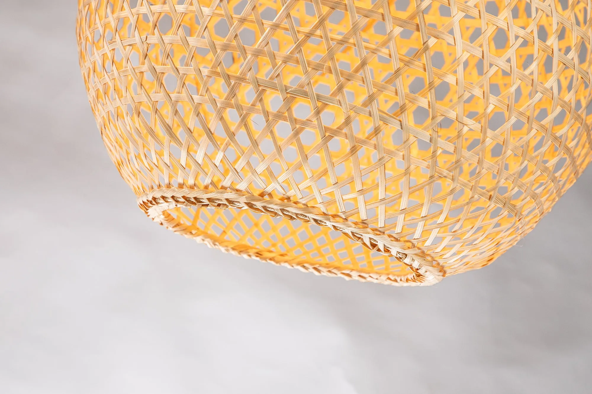 Round Rattan Pendant Light