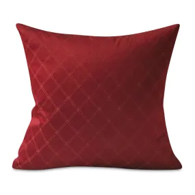 Ruby Diamond Jacquard Throw Pillow Cover 22x22