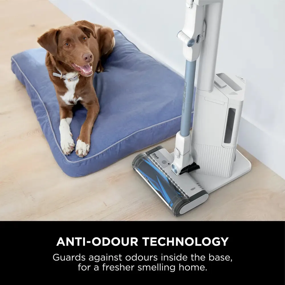 Shark IW4621UKT Detect Clean & Empty Cordless Pet Vacuum Cleaner With Up To 60 Minutes Run Time, White