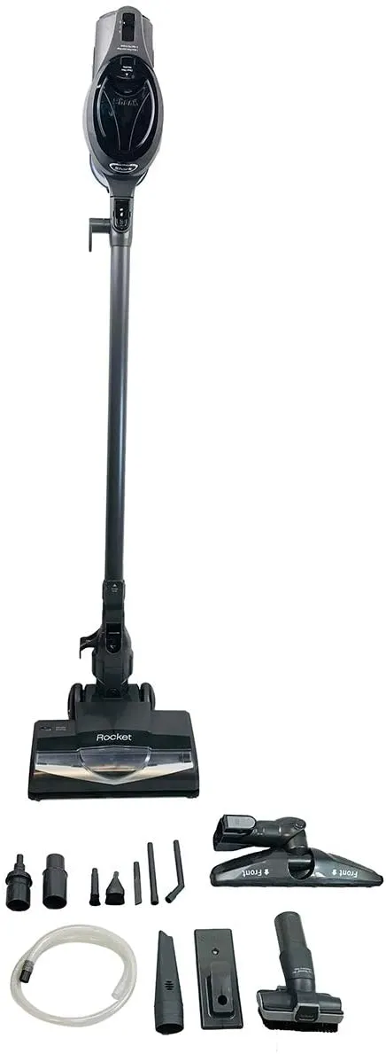 Shark Rocket Ultra-Light DuoClean Upright Powerful Vacuum with Micro Transmission Technology Portable Corded Vac and LED Lights ( HV307QBK )