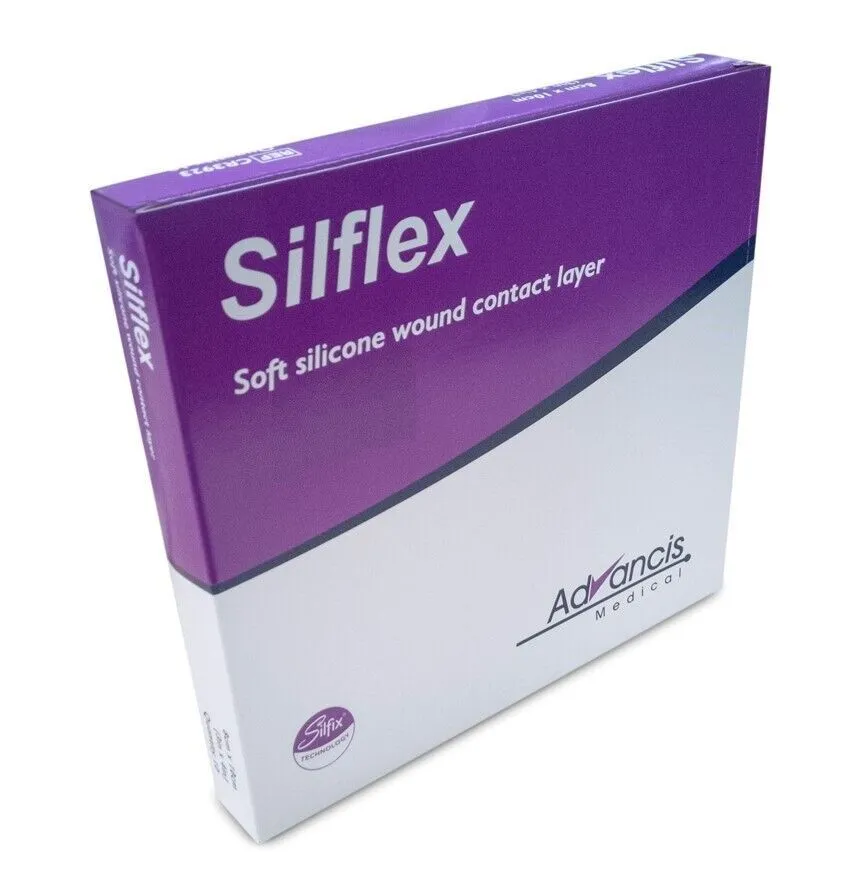 Silflex Soft Silicone Non Adherent Wound Dressing 5cm x 7cm