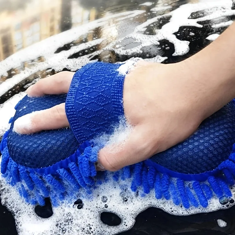 Soft Coral Velvet Car Wash Sponge Gentle  Efficient Exterior Cleaning