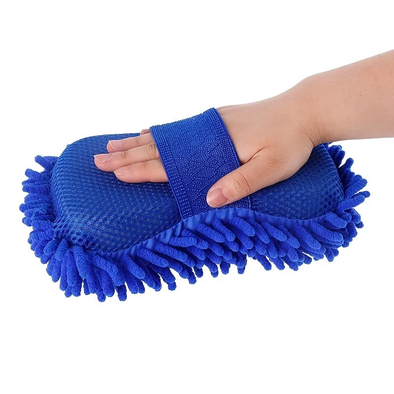 Soft Coral Velvet Car Wash Sponge Gentle  Efficient Exterior Cleaning